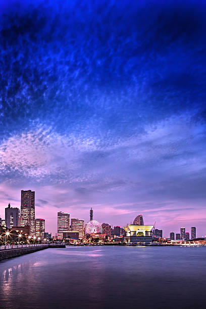 istock Yokohama Port of night view 616890936