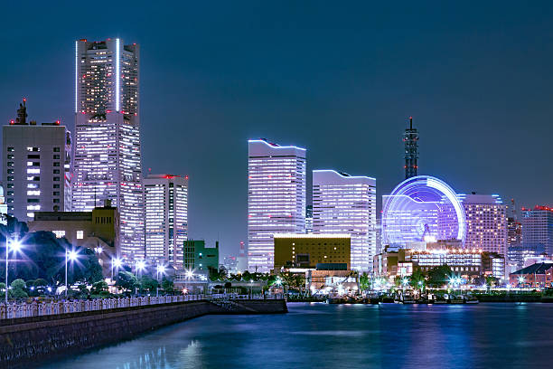 istock Yokohama Port of night view 616891380