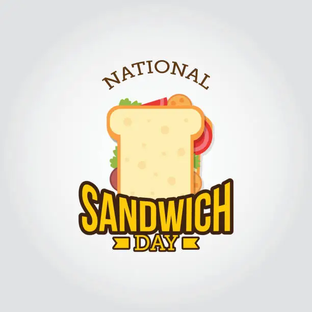 Vector illustration of National Sandwich Day