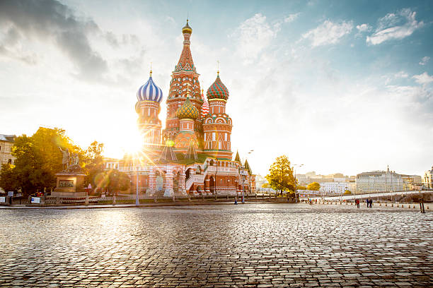 istock Saint Basil's Cathedral on Red Square in Moscow, Russia 616892280