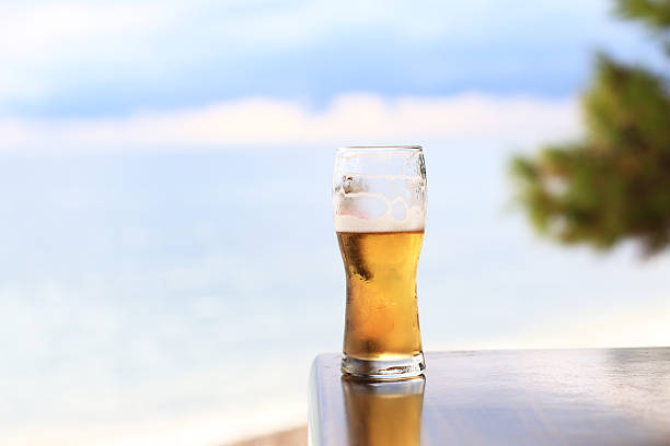 istock Glass of light beer 616894052