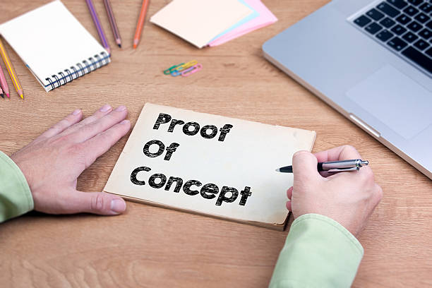istock Hand writing Proof of Concept 616895608