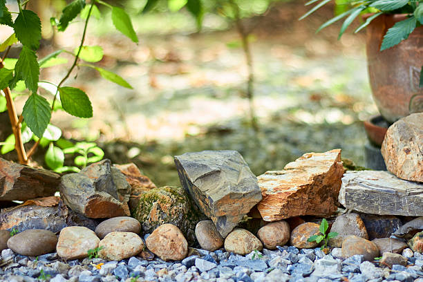 istock Rock and stone for garden decoration 616895674