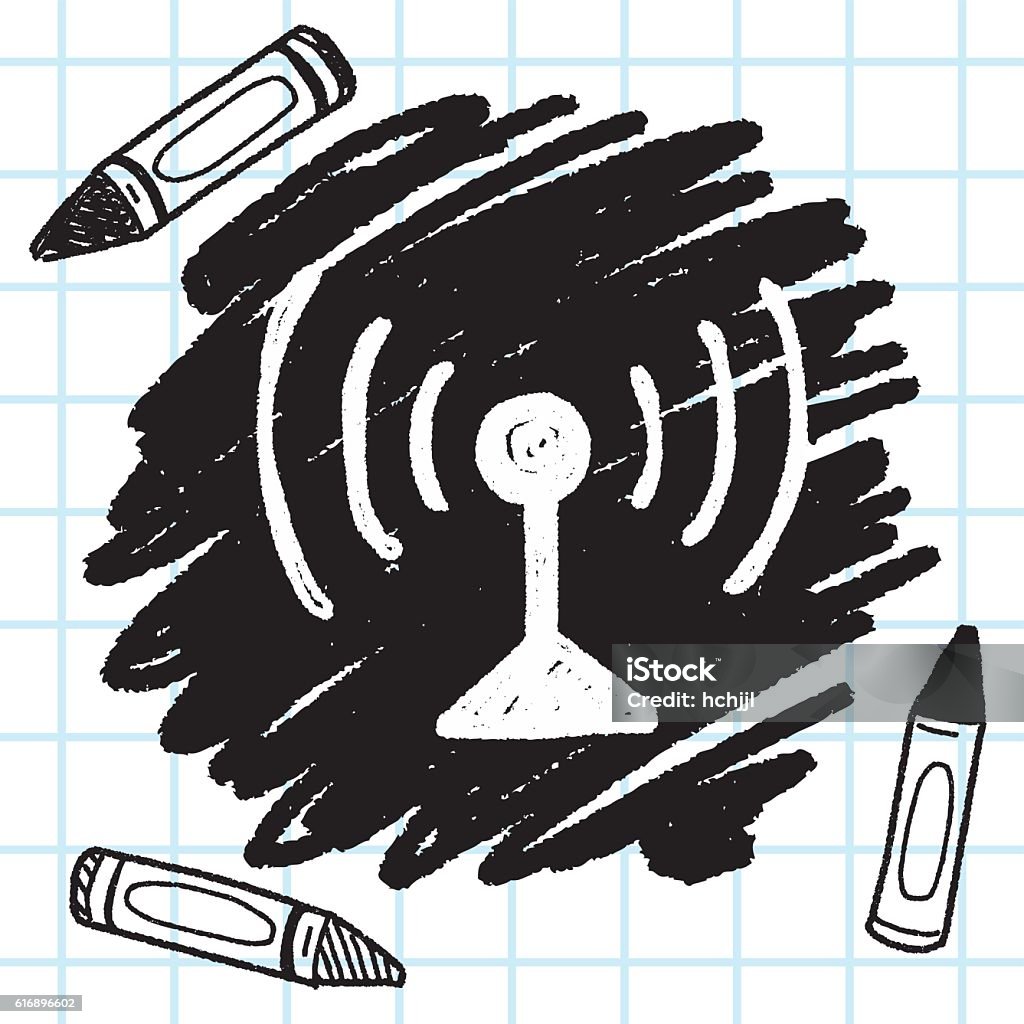 Base Station Vector Doodle Base Station Stock Illustration - Download Image Now ...