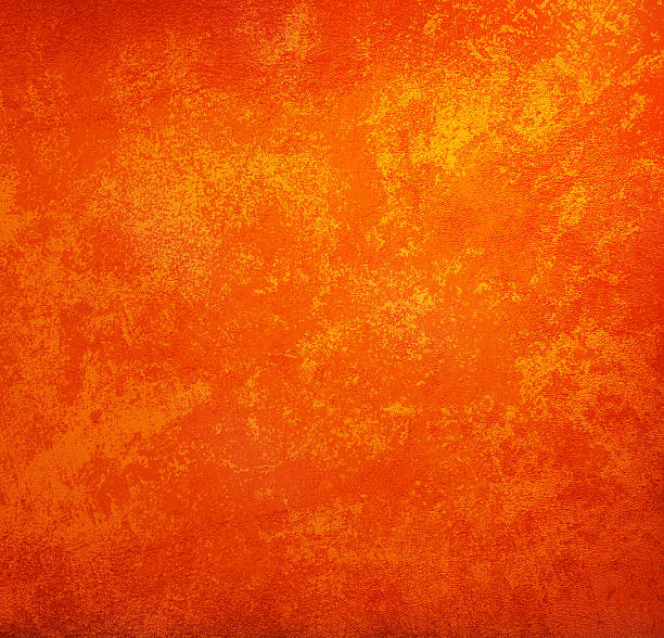 orange vintage style background with copy space for text  grunge - orange wall imagens e fotografias de stock