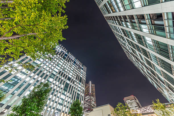 istock Skyscrapers of night view 616897370