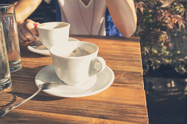 istock Morning coffee outdoors. 616905446