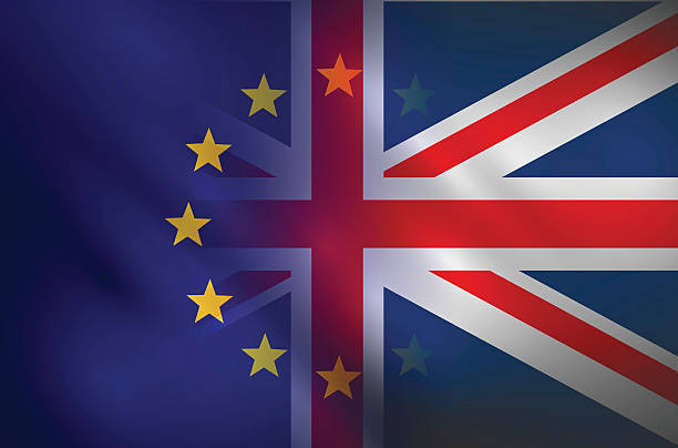 브렉시트 기호 - 플래그 벡터 일러스트레이션 - british flag backgrounds england english flag stock illustrations