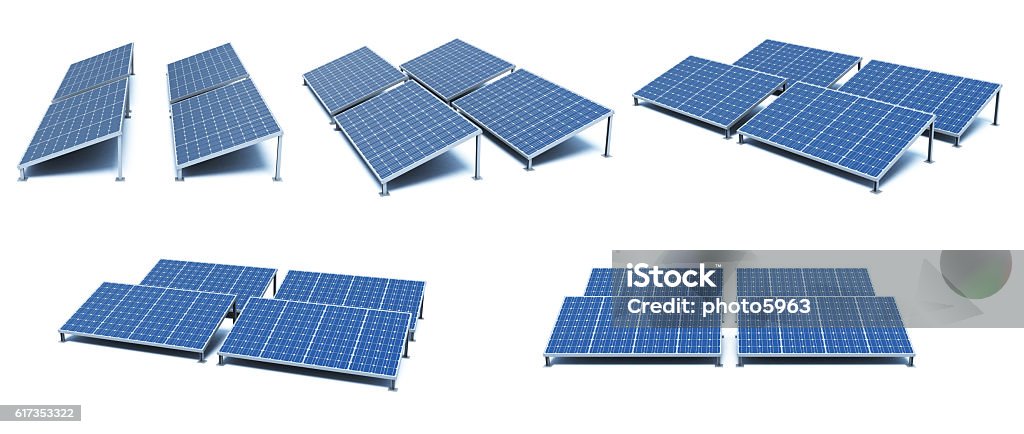 Solarkollektoren  - Lizenzfrei Sonnenkollektor Stock-Foto