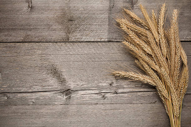 istock Wooden board gray, barley 617354708