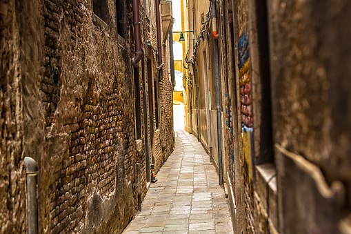 Old narrow alley in Venice