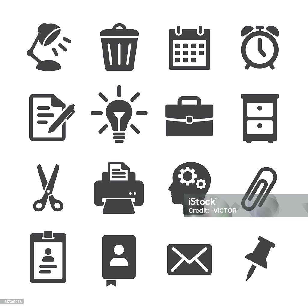 Office Work Icons - Acme Series View All: Icon Symbol stock vector