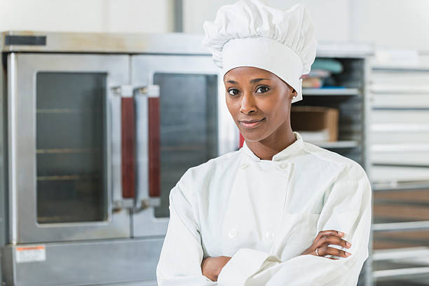 istock African American female chef in commercial kitchen 617361802