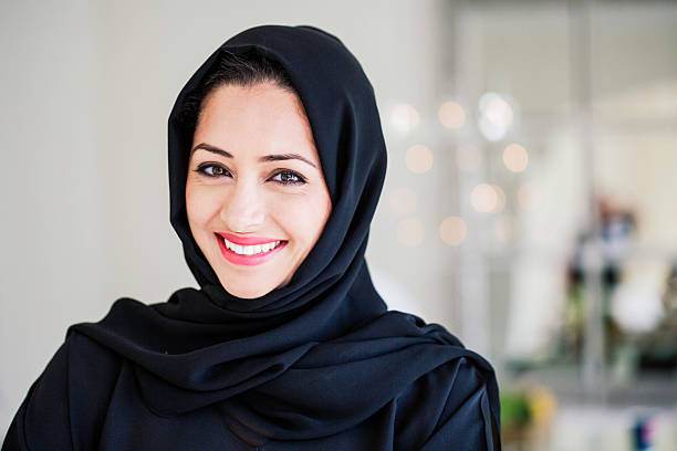 istock Beautifule middle eastern woman in Hijab. 617363544