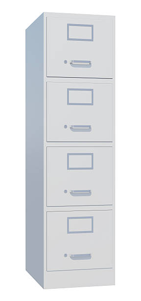 istock Office cabinet isolated over white background 617366070
