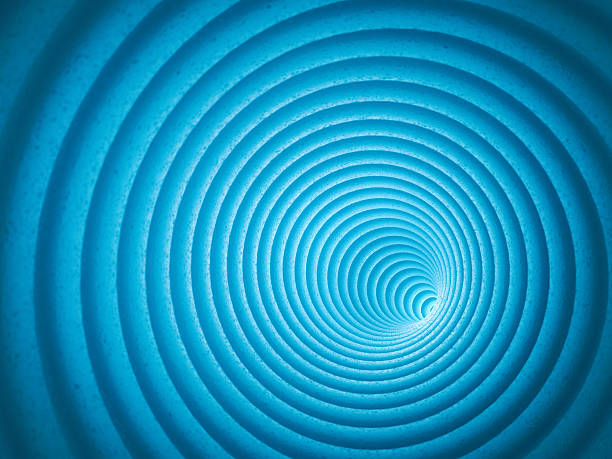 istock Abstract spiral circular tunnel background 617366562