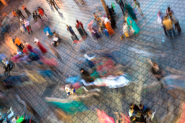 istock Blurred People at Market, Djemaa El Fna Square, Marrakech, Morocco 617367096