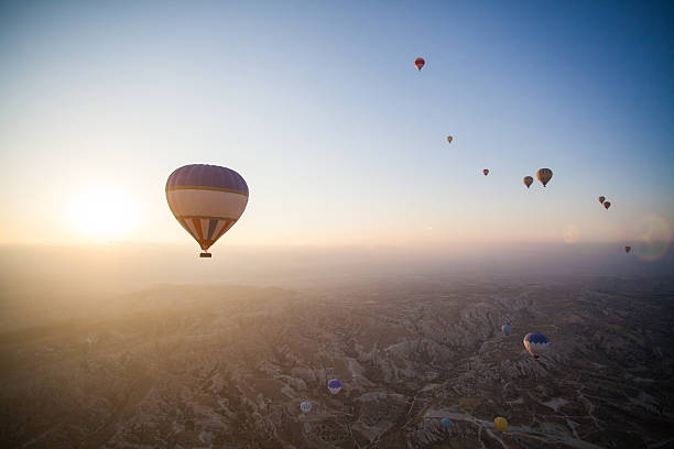 istock Hot air balloons in Cappadocia 617367934