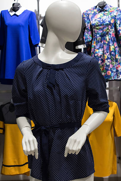 istock Blue blouse on mannequin in color 617371722