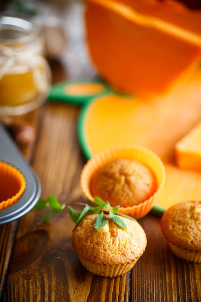 istock Sweet pumpkin muffins 617381608