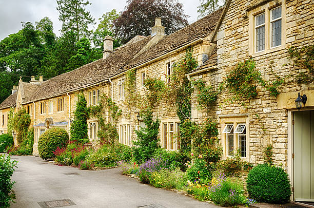 istock Historic cottages in Castle Combe 617382738