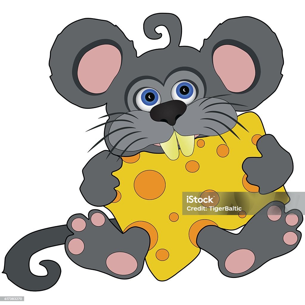 Kid Mouse Vector Grey Mouse Kid Stock Illustration - Download Image Now - Animal, Animal ...