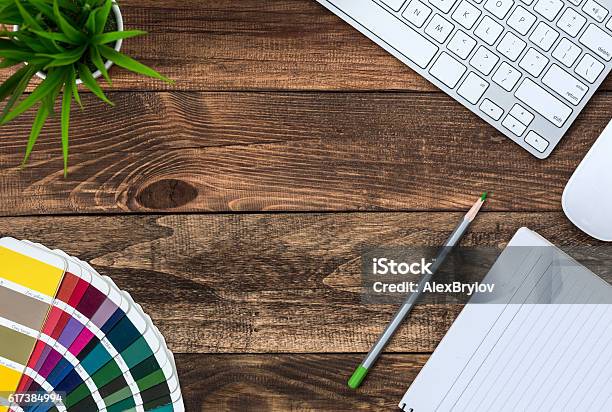 Cozy Mix Vintage And Technology Business Theme On Wood Table Stock Photo - Download Image Now