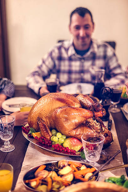 istock Traditional Holiday Stuffed Turkey Dinner 617389504