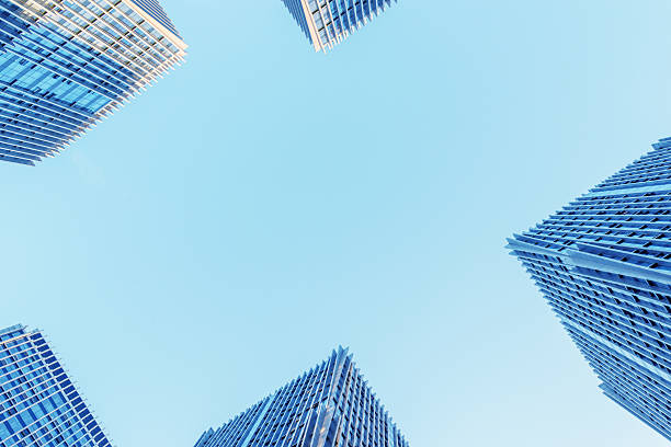 istock Modern business skyscrapers. 617389814