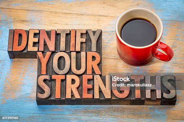 Identify Your Strengths Stock Photo - Download Image Now - Characters, Individuality, Typescript