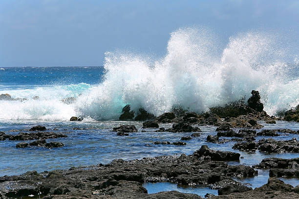 istock Waves splash in Kauai 617390226