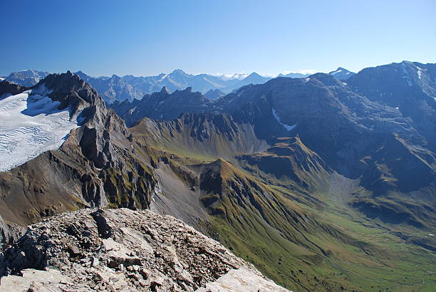 istock Blue sky over mountains in the Italian Alps 617391004