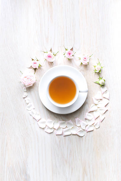 istock upper sight of a cup of tea 617395266
