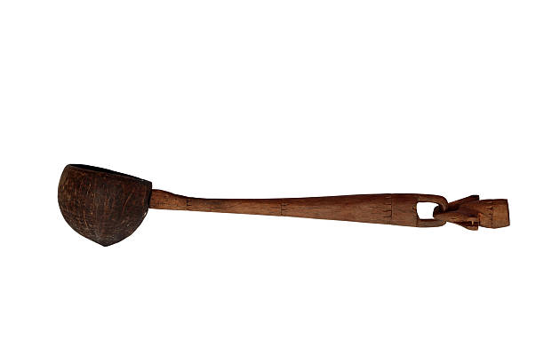 istock Dipper made from coconut shell isolated on white background 617395306