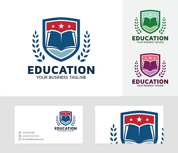 Vector illustration of Education vector logo