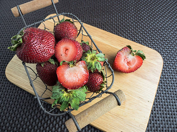 Strawberries stock photo