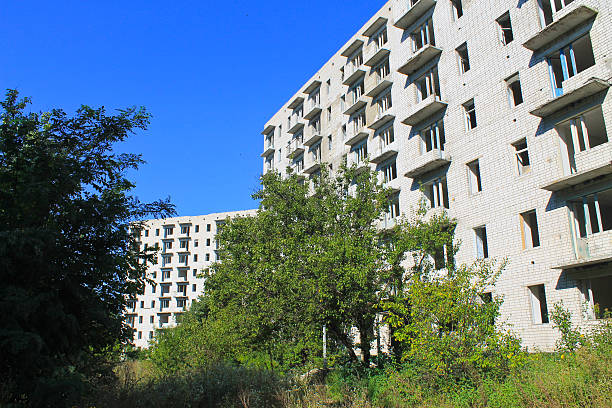 istock Abandoned multistory building in Ukraine 617561850