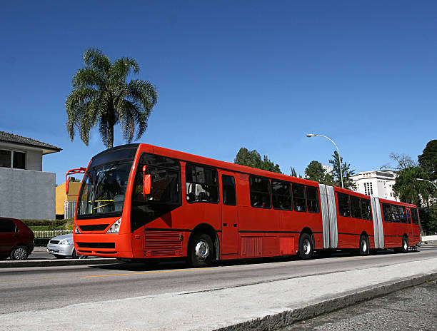 Articulated bus Curitiba Brazil