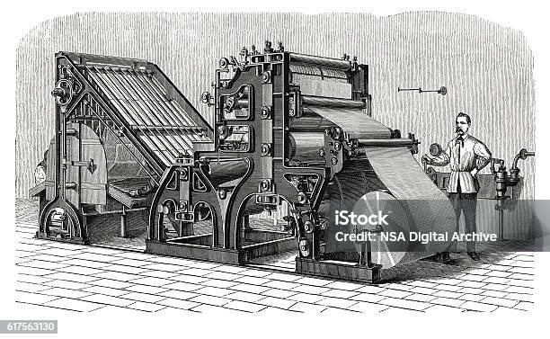 Walter Printing Press Stock Photo - Download Image Now - Printing Press, Old, The Past