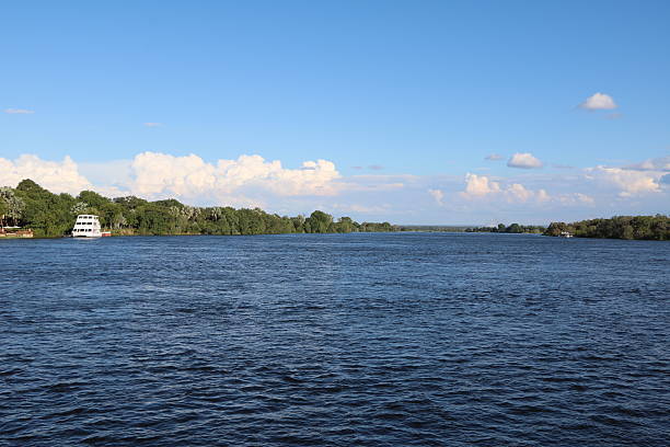 istock Boat trip on Sambesi River, Zambia Africa 617567126