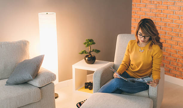istock Woman relaxing at home 617567274