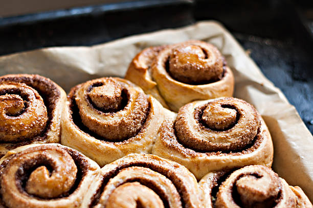 istock Freshly Cinnabon in the form of 617569928