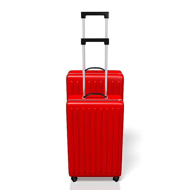 istock 3D suitcases, travel concept 617571826
