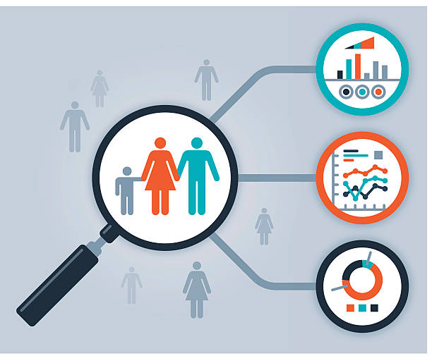 Data People Analytics and Statistics Data and analysis of information about people and statistics. EPS 10 file. Transparency effects used on highlight elements. image computer graphic little boys men stock illustrations