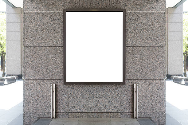 istock Large blank billboard on a street wall 617574428