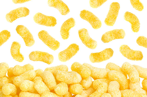 istock Crunchy corn sticks flakes isolated on white background 617575246