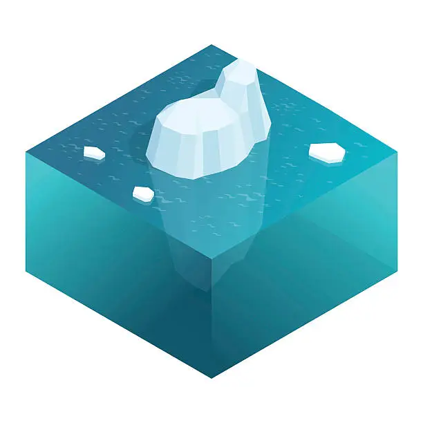 Vector illustration of Isometric Underwater