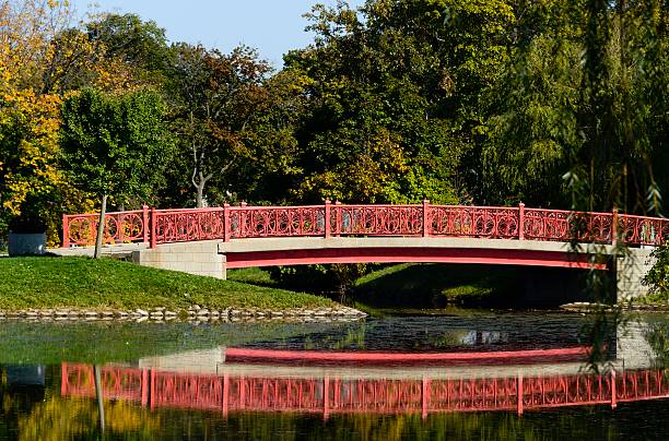 Belle Isle City Park An ornate bridge leads into Belle Isle city park on a sunny day. belle isle stock pictures, royalty-free photos & images