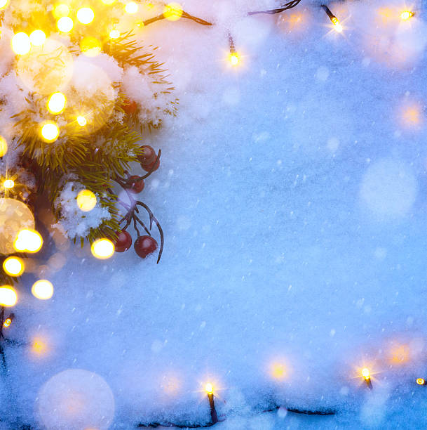 istock art Christmas holidays  snow background 617584854