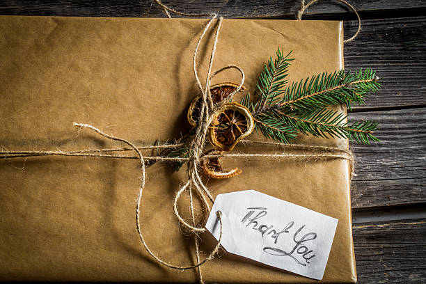 istock beautifully packaged gift that says thank you 617586212